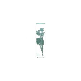 Fashion girl | Art decorated glass vase | Glass vase for flowers | Cylinder Vase