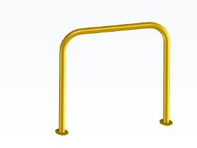 Painted Bike Hoops With Base Plate