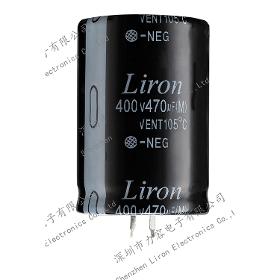 Liron LKH snap in aluminum electrolytic capacitor, high operating temperature