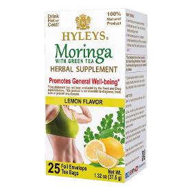 Moringa With Green Tea Lemon Flavor – 25 Foil Envelope Tea Bags