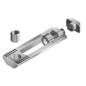 Milling connector for aluminium profile assembly