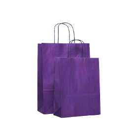 Premium Twisted Purple Paper Bag