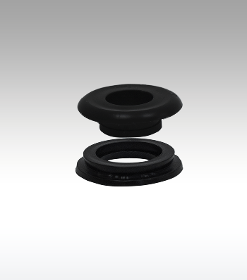 Pgst # 4 ½’’(12,5mm) Black Affordable And Vigorous Plastic Grommets Including