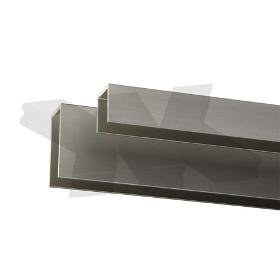Glass edge protection profile 20x22x20x2mm, anodized