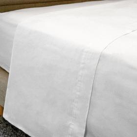 Hotel Bed Sheets - Flat - Percale Cotton/Polyester