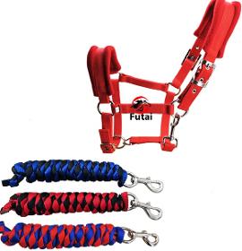 horse halter with 2.5 meters long horse lead rope
