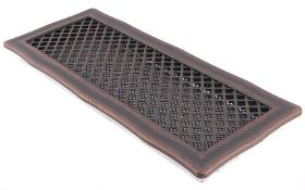 Ventilation fireplace grille DECO 16x45cm copper patina