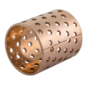 Wrapped bronze sliding bearing - with perforations