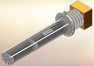 Electrical flange type immersion heaters