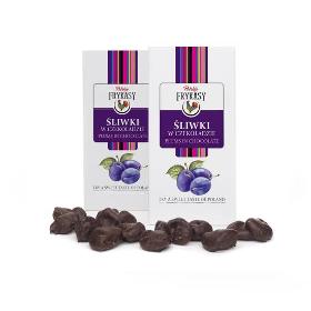 Chocolate-covered plums 125 g
