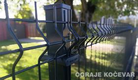 Wire fence panels 3D 