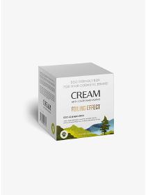 Cream box cube shaped medium size white eco-friendly