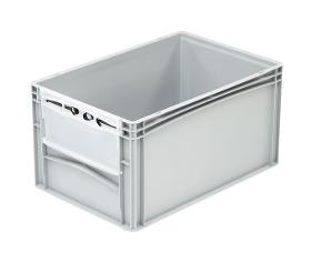 basicline containers with front flaps 600 x 400 x 320 mm