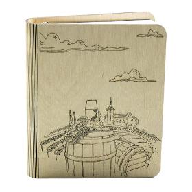 Wooden notebook Vineyard