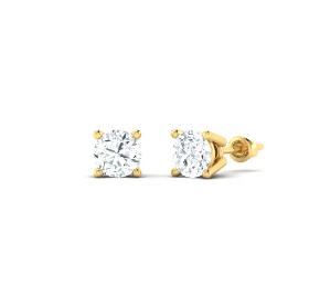 Prong Set Solitaire Diamond Stud Earrings