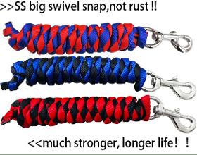 horse lead rope with stainless steel swivel snap,pet's lead 
