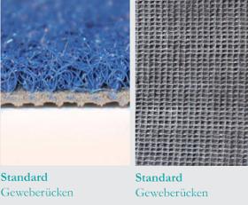 Standard fabric backing Tennis surface