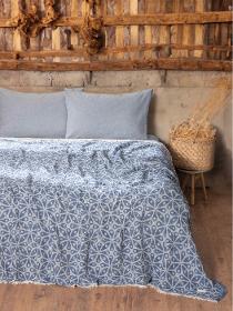 Muslin 4ply Jacquard Polka Dot Pattern Bedspread/Blanket