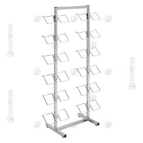 TD 112 DOUBLE SIDED SHOE DISPLAY STAND