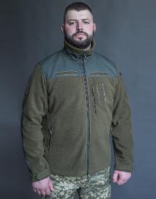Fleece jacket olive
