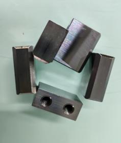 CNC Milling stainless steel block.