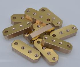 CNC machining brass part brass block