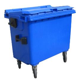 Plastic container 660 flatid blue
