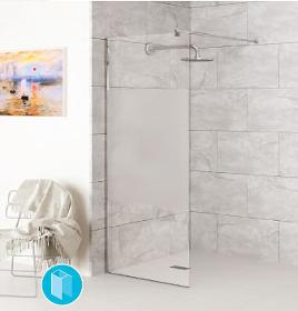 CHIANTI WETROOM PANELS CLEAR GLASS OR OPAQUE PANEL