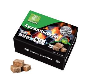 Eco - Firelighter wood & wax 128 cubes in a box