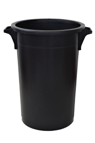 80L waste bin without lid