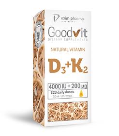 Goodvit Natural Vitamin D3 4000 IU + K2 200 μg – drops