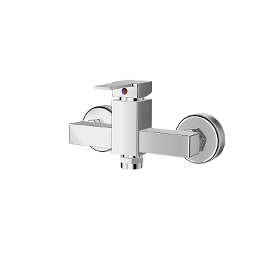 Exposed shower mixer without shower kit
