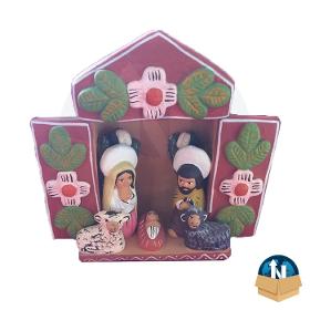 Nativity Altarpiece handmade in ceramic