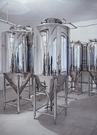 Micro-brewery for production 340-470 liters of beer per day