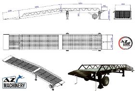 Loading Ramp with with hydraulic tilting bridge - AZ RAMP - STAR LLO- 10T