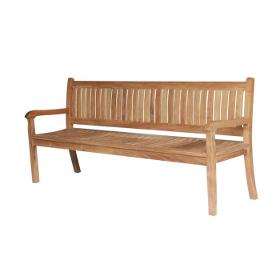 wooden garden bench teak 220 cm