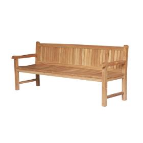 wooden garden bench teak 220x60x92 cm