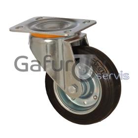 Metal wheel for waste containers