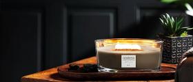 Luxury Woodwick Aromatherapy Candles Oval Ellips Glass