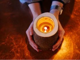 Rocky Original Coniferous | reusable candle in wood