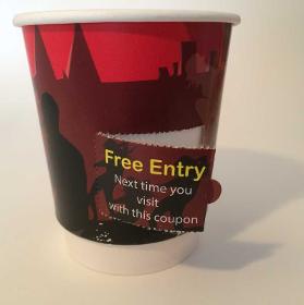 Branded Double Wall Coupon Cup