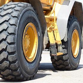 Industrial tires for wheel loaders and dumper