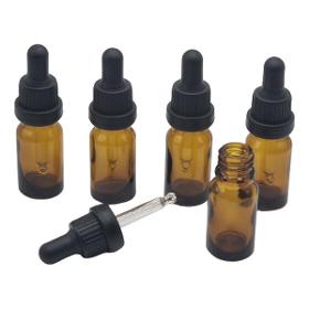 Glass Bottle Amber 10 ml with Assembled Dropper Night