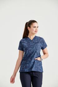 Bluemarine Medical Blouse with Print, For Women - Bluemarine Camouflage Model