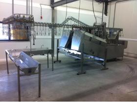 Compact poultry line, conveyor, 180 bph