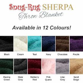 Snug Rug Sherpa Throw Blankets