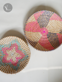 Decorative Seagrass Bowls for Wall Decor