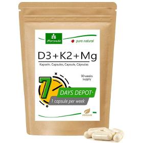 MoriVeda® Vitamin D3 + K2 + Mg capsules