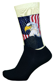Eagle America Patterned Bottom Printed Socks