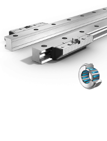 Linear Guides Type Fda-R Pair Of Single Rails And Pair Of Roller Shoes Standard